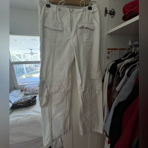 White Brandy Melville pants Size 26 Ajustable